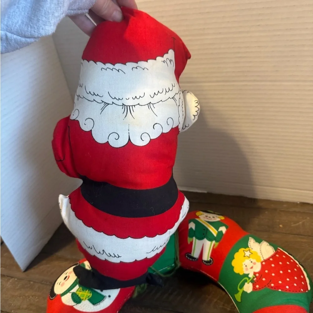 Festive Santa and Wreath Home Accent Set